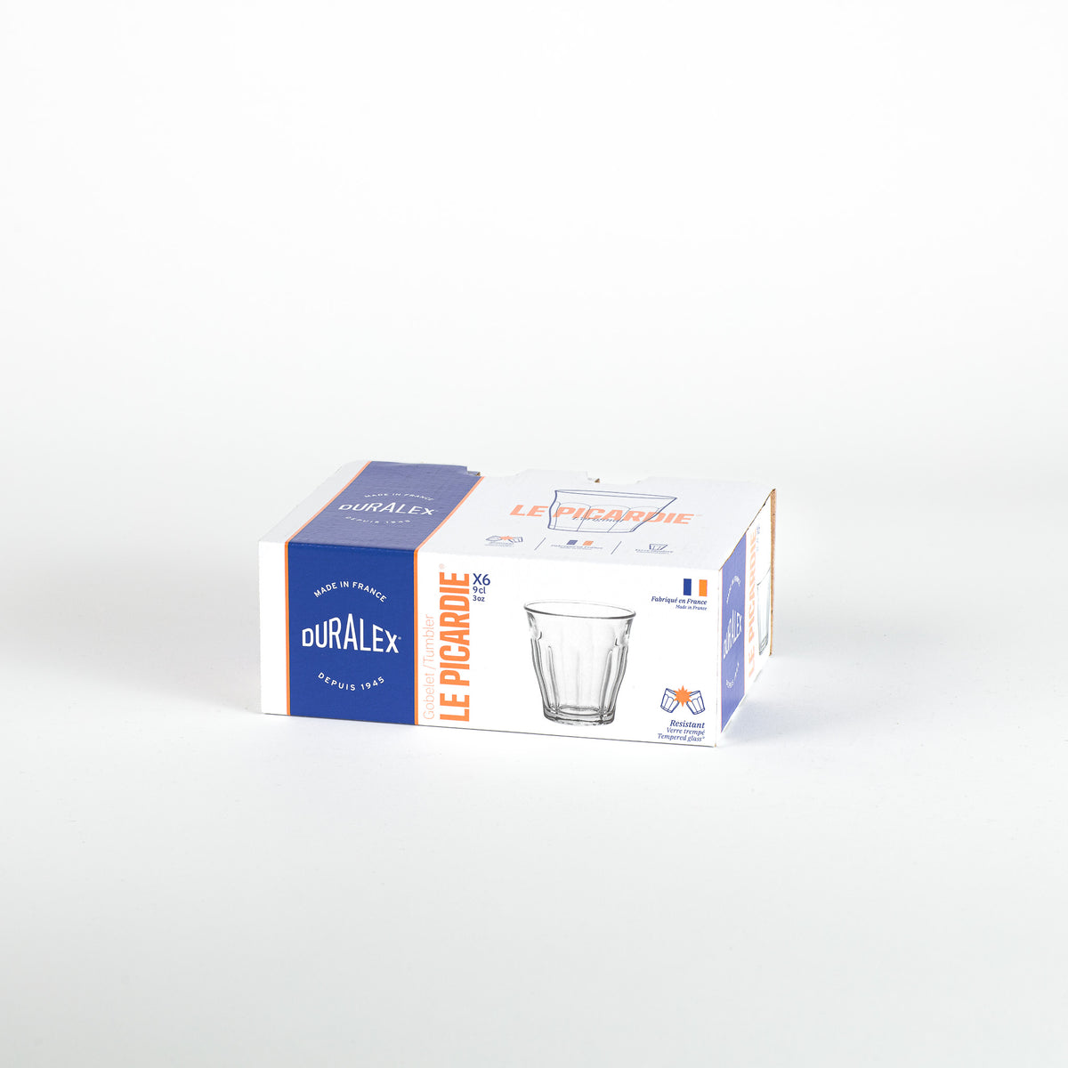 Le Picardie - Verre transparent 9cl -  (Lot de 6)