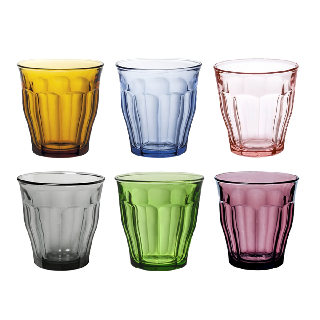 Picardie - Verre 25cl x6 - Panaché de 6 couleurs