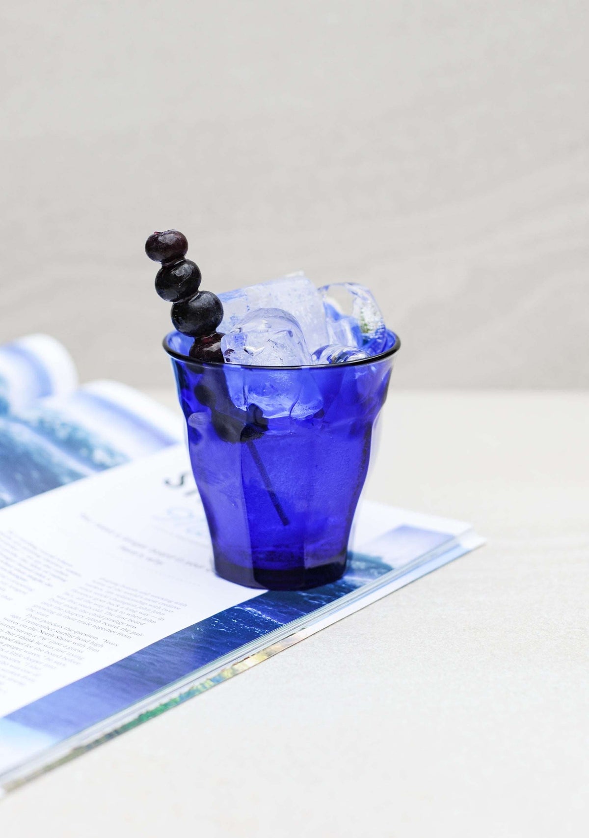 Duralex Le Picardie verre de table coloré bleu saphir